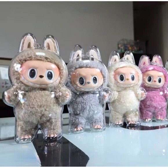 Pop Mart Clear Protective Monster Plush Cover for Labubu Protective Case 2pc set - Picture 2 of 4